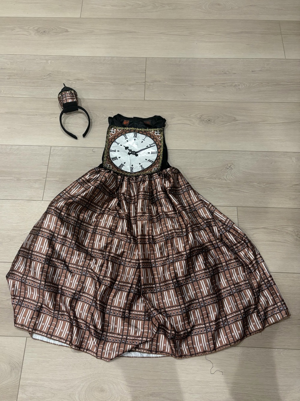 Girls' Big Ben Clock Halloween Costume with Headband